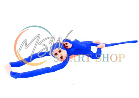 Maskotka Pluszowa Małpka z Dzieckiem Niebieska 90 cm Maskotka Pluszowa Małpka z Dzieckiem Niebieska 90 cm
