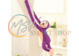 Maskotka Pluszowa Małpka z Dźwiękiem Fioletowa 60 cm