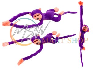 Maskotka Pluszowa Małpka z Dźwiękiem Fioletowa 60 cm