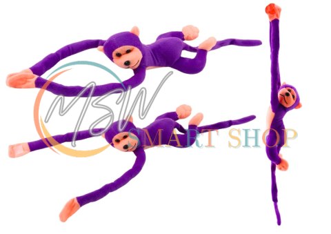 Maskotka Pluszowa Małpka z Dźwiękiem Fioletowa 60 cm Maskotka Pluszowa Małpka z Dźwiękiem Fioletowa 60 cm