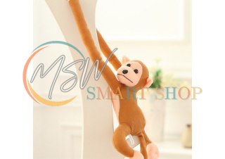 Maskotka Pluszowa Małpka z Dźwiękiem Jasno Brązowa 80 cm