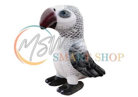 Maskotka Pluszowa Papuga Szara 20 cm Maskotka Pluszowa Papuga Szara 20 cm