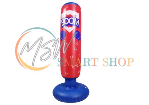 Nadmuchiwany Worek Bokserski Czerwono Niebieski 125CM Nadmuchiwany Worek Bokserski Czerwono Niebieski 125CM