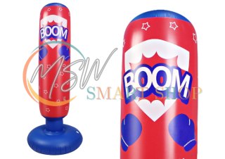 Nadmuchiwany Worek Bokserski Czerwono Niebieski 125CM
