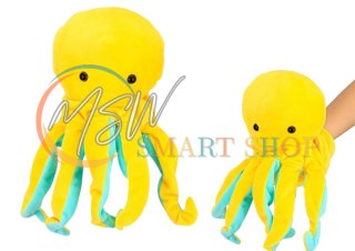 Pluszowa Maskotka Ośmiornica Żółta Pacynka 25 cm