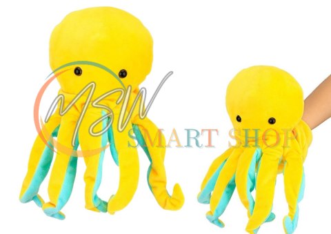 Pluszowa Maskotka Ośmiornica Żółta Pacynka 25 cm Pluszowa Maskotka Ośmiornica Żółta Pacynka 25 cm