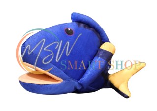 Pluszowa Maskotka Rybka Niebieska Pacynka 25 cm