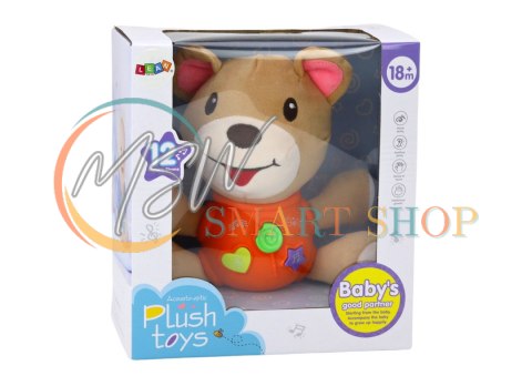 Pluszowy Miś Interaktywny Pluszak Pomarańczowy Grający 23 cm Pluszowy Miś Interaktywny Pluszak Pomarańczowy Grający 23 cm