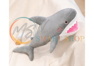 Pluszowy Rekin Maskotka Przytulanka 50cm Szary