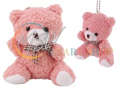 Pluszowy Różowy Mały Miś Przytulanka Maskotka Breloczek 10cm