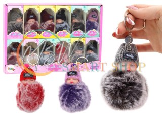 Pompon Laleczka Breloczek Zawieszka Do Kluczy Torebki Mix Kolorów