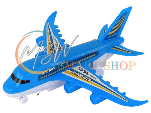 Samolot Zdalnie Sterowany R/C Światła Niebieski DIY Samolot Zdalnie Sterowany R/C Światła Niebieski DIY