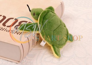 Żółw Pluszowy Maskotka Brelok Piszczałka Zielony 15 Cm