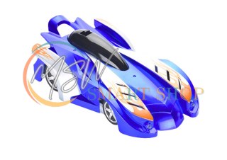 Autko Sportowe Auto Jeżdżące Po Ścianach Suficie Na Laser Niebieskie