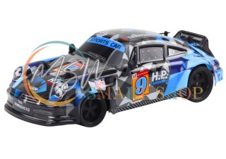 Autko Zdalnie Sterowane RC 1:18 Gumowe Koła Drift Niebieski
