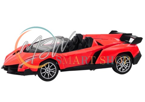 Auto Samochód Sportowy Zdalnie Sterowany RC 1:16 Czerwone Auto Samochód Sportowy Zdalnie Sterowany RC 1:16 Czerwone