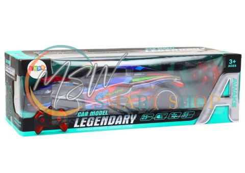 Auto Sportowe Zdalnie Sterowane RC 1:10 25km/h Światła Czarny Auto Sportowe Zdalnie Sterowane RC 1:10 25km/h Światła Czarny