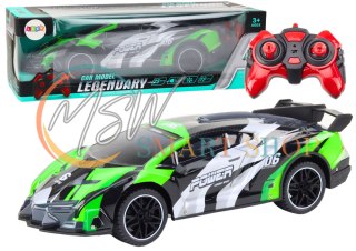 Auto Sportowe Zdalnie Sterowane RC 1:10 25km/h Światła Zielony