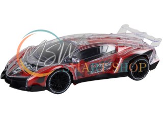 Auto Sportowe Zdalnie Sterowane RC Skala 1:16 Światła Czerwone