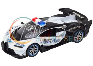 Auto Zdalnie Sterowane RC Policyjne w Skali 1:12 Biały