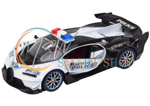 Auto Zdalnie Sterowane RC Policyjne w Skali 1:12 Biały Auto Zdalnie Sterowane RC Policyjne w Skali 1:12 Biały