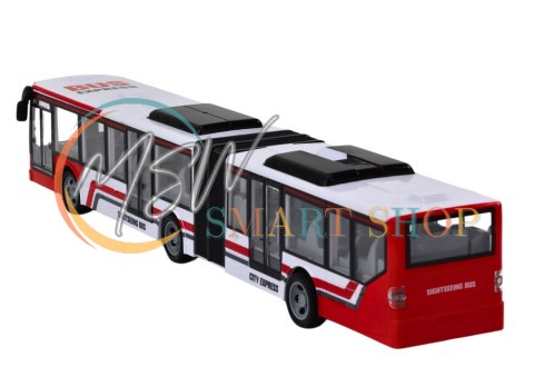 Autobus Miejski Zdalnie Sterowany RC Czerwono-Biały Autobus Miejski Zdalnie Sterowany RC Czerwono-Biały