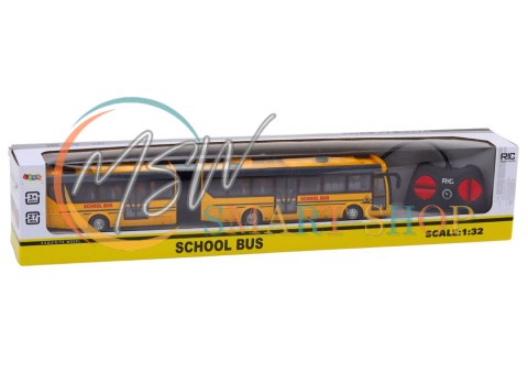 Autobus Szkolny Bus Zdalnie Sterowany Przegubowy RC 1:32 Żółty Autobus Szkolny Bus Zdalnie Sterowany Przegubowy RC 1:32 Żółty