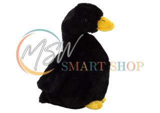 Czarna Pluszowa Gęś Maskotka Przytulanka Pluszak Kaczka 30cm