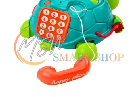 Interaktywny Żółw Edukacyjny Telefon 6w1 Światła Dźwięki Zielony Interaktywny Żółw Edukacyjny Telefon 6w1 Światła Dźwięki Zielony