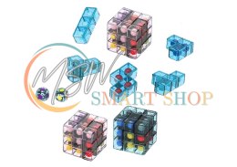 Klocki Logiczne Puzzle Układanka Kostka Gra Różowa