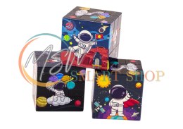 Magiczna Kostka Układanka Edukacyjna Kosmos Puzzle Gra Logiczna