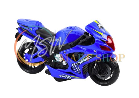 Motocykl Sportowy Napęd Frykcyjny Światło i Dźwięk 2 Kolory Motocykl Sportowy Napęd Frykcyjny Światło i Dźwięk 2 Kolory