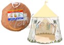 Namiot Indiański Tipi Dla Dzieci Beżowy 125 Cm