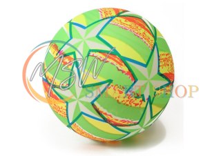 Piłka Gumowa Jaskrawa Gwiazdki Zielona 24 Cm