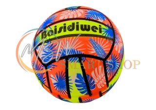 Piłka Gumowa Jaskrawa Liście Pomarańczowa 24 Cm