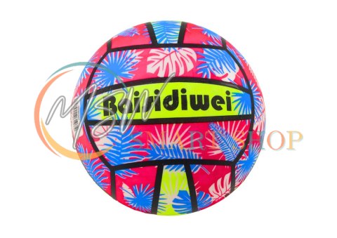Piłka Gumowa Jaskrawa Liście Różowo Niebieska 24 Cm Piłka Gumowa Jaskrawa Liście Różowo Niebieska 24 Cm