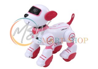 Robot Pies Interaktywny Zdalnie Sterowany Tańczy Wykonuje Polecenia Różowy