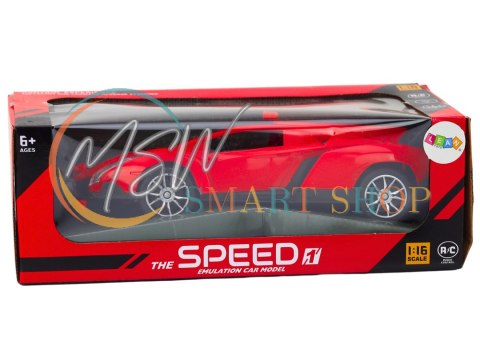 Samochód RC 1:16 Zdalnie Sterowany Sportowy Czerwone Auto Samochód RC 1:16 Zdalnie Sterowany Sportowy Czerwone Auto