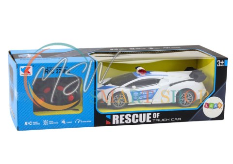 Samochód R/C Policyjny 2w1 Auto Robot Dźwięki Światła Samochód R/C Policyjny 2w1 Auto Robot Dźwięki Światła