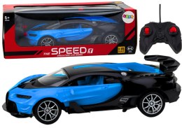 ?Samochód Sportowy Zdalnie Sterowany Auto RC Niebieski1:16