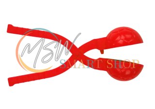 Śnieżkomat Maszynka do Kulek Śnieżnych Wzór Piłki Czerwona 20cm x 5cm x 5cm