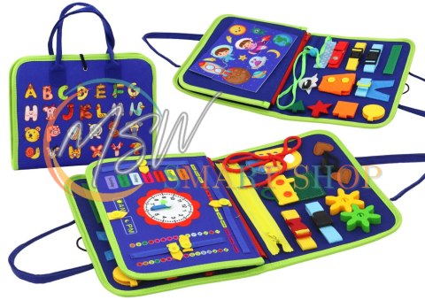 Tablica Filcowa Sensoryczna Manipulacyjna Edukacyjna Niebieska Tablica Filcowa Sensoryczna Manipulacyjna Edukacyjna Niebieska
