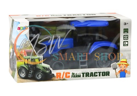 Traktor Zdalnie Sterowany RC 2.4G Dźwięki Niebieski Traktor Zdalnie Sterowany RC 2.4G Dźwięki Niebieski