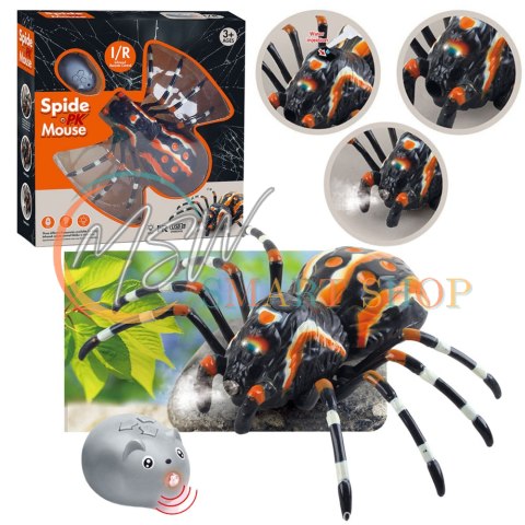 Zdalnie Sterowany Pająk Tarantula Podczerwień Czarny R/C ST Zdalnie Sterowany Pająk Tarantula Podczerwień Czarny R/C ST