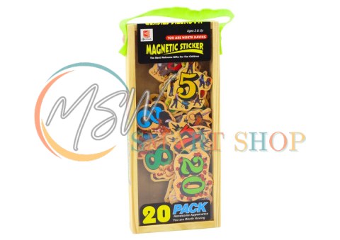 Zestaw Magnesy Drewniane Cyfry Obrazki 20 Sztuk Zestaw Magnesy Drewniane Cyfry Obrazki 20 Sztuk