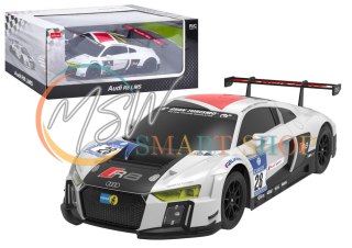Auto R/C 1:24 Zdalnie Sterowane Sportowe AUDI R8 LMS Biało-Czarne