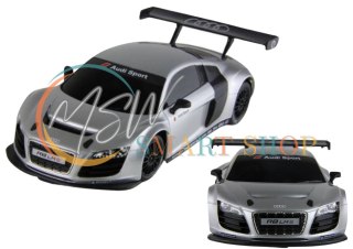Auto R/C 1:24 Zdalnie Sterowane Sportowe AUDI R8 LMS Srebrne