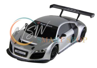 Auto R/C 1:24 Zdalnie Sterowane Sportowe AUDI R8 LMS Srebrne