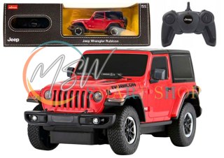 Auto R/C 1:24 Zdalnie Sterowany JEEP Wrangler JL Rubicon Czerwony