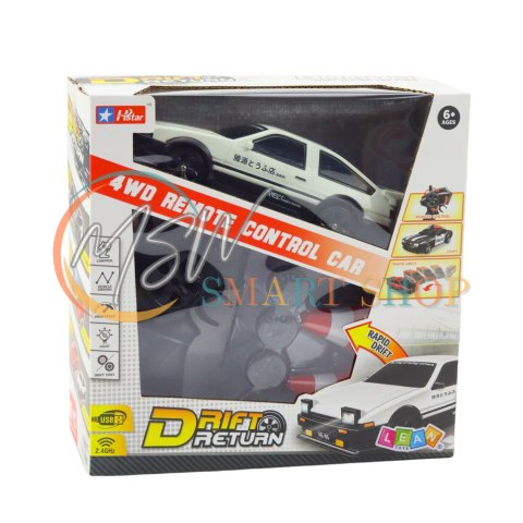 Auto Sportowe Do Driftu Wymienne Koła Zdalnie Sterowany RC 4WD Biały Auto Sportowe Do Driftu Wymienne Koła Zdalnie Sterowany RC 4WD Biały